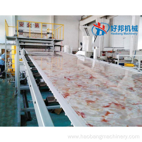 PVC UV MARBLE SHEET EXTRUSION MACHINE